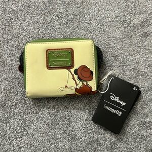 Disney Loungefly Green and Cream Wallet